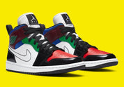 Jordan 1 Mid SE Black White Multi-Color