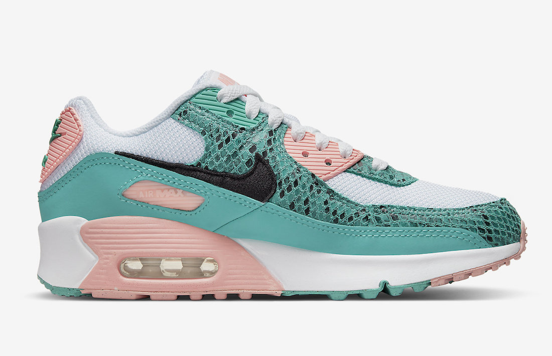 Nike Air Max 90 Washed Teal Snakeskin