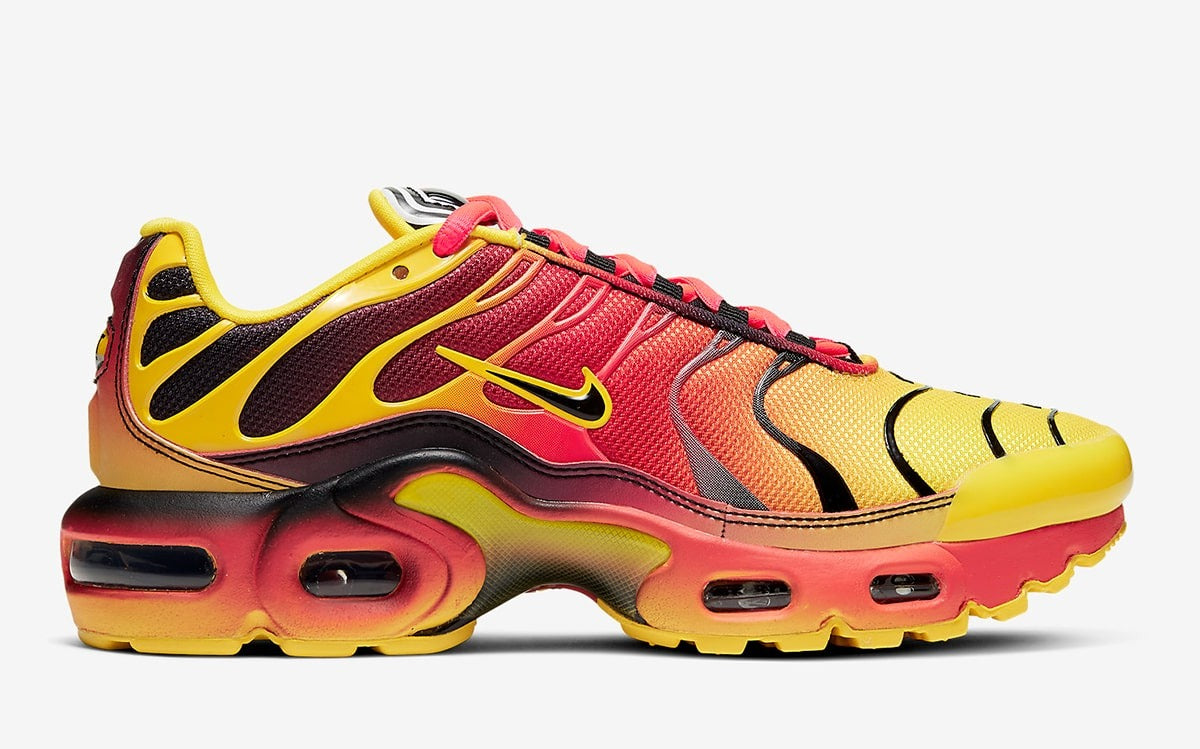 Nike Air Max Plus Fade Chrome Yellow Bright Crimson