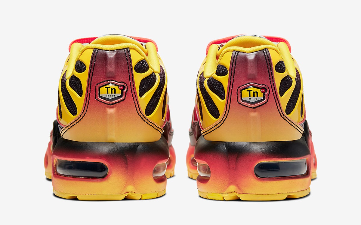 Nike Air Max Plus Fade Chrome Yellow Bright Crimson