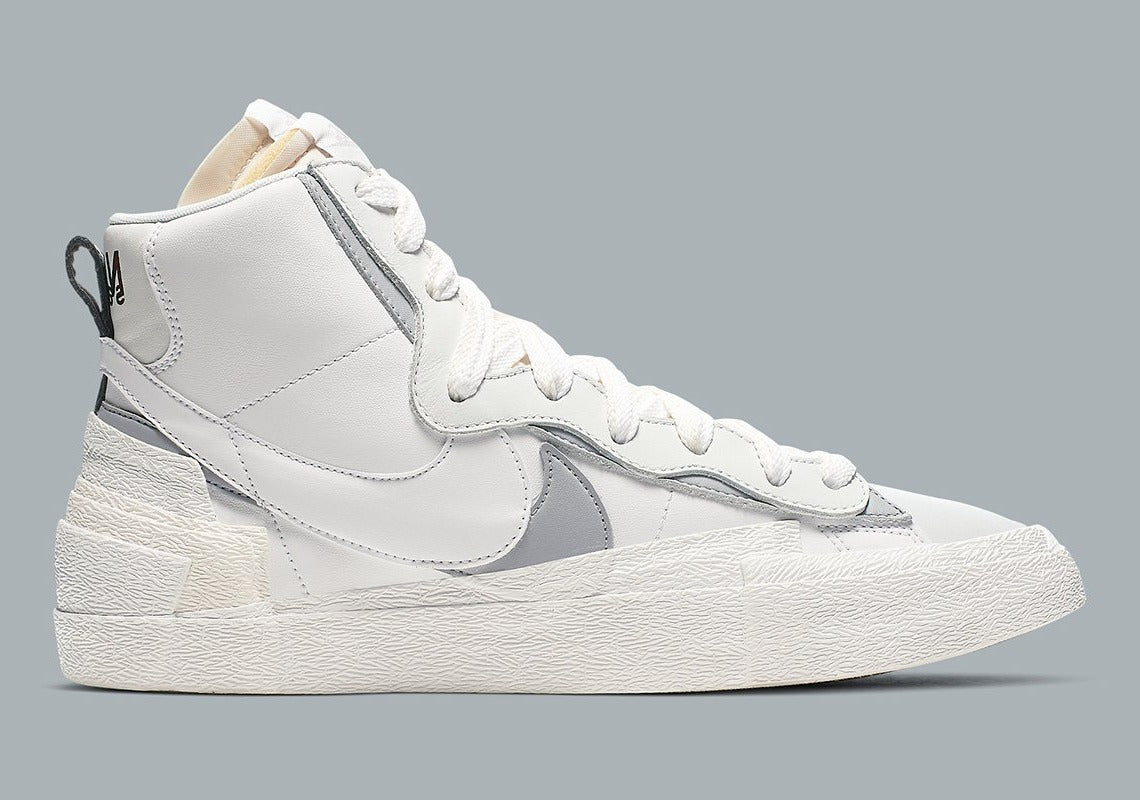 Nike - Blazer Mid Sacai White Grey