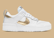 Nike Dunk Low Disrupt White Metallic Gold