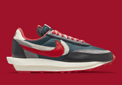 Nike LD Waffle sacai Undercover Midnight Spruce University Red