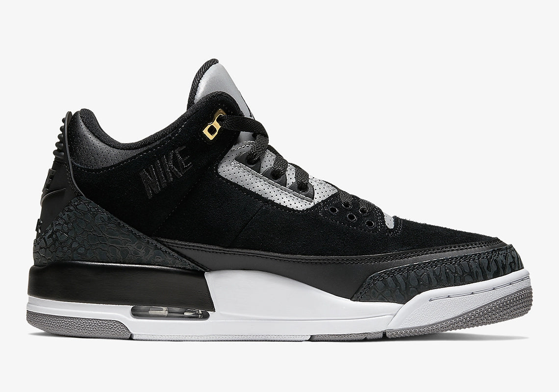 Air Jordan 3 Retro Tinker Black Cement Gold