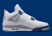 LIVRAISON 72h - Jordan 4 Retro White Midnight Navy