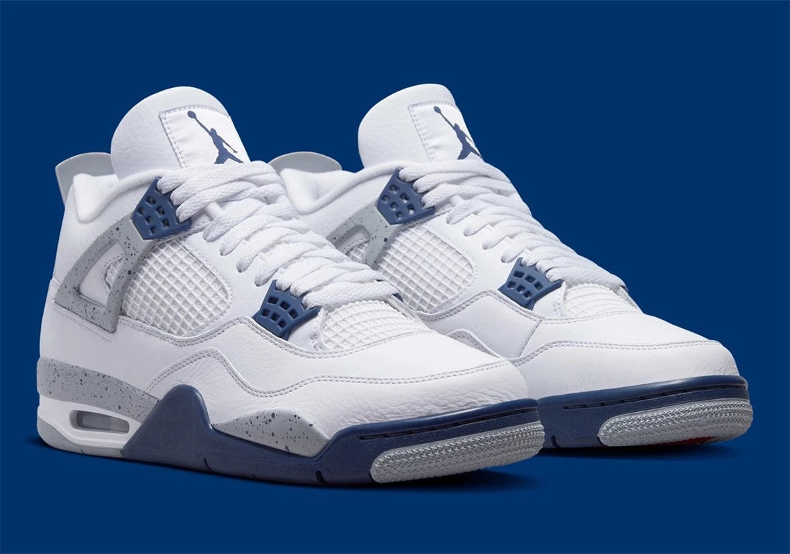 Jordan 4 Retro White Midnight Navy