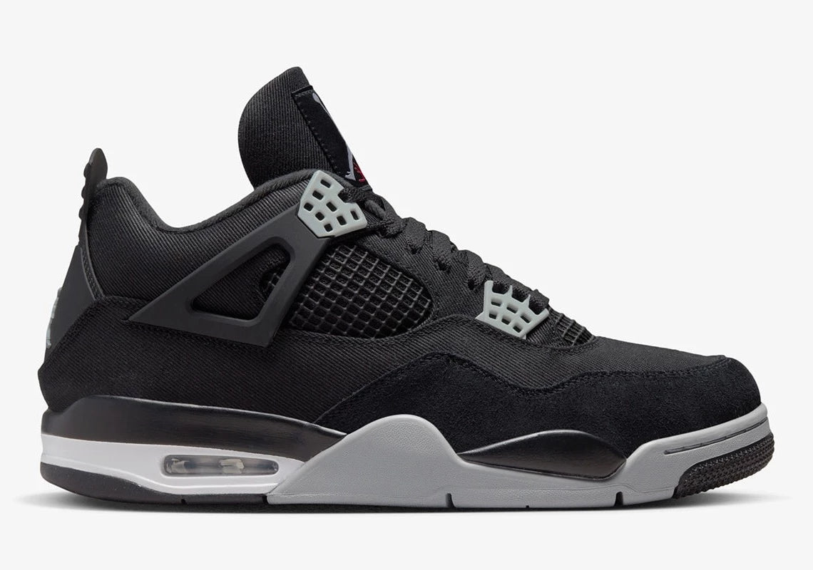 Air Jordan 4 Retro Black Canvas