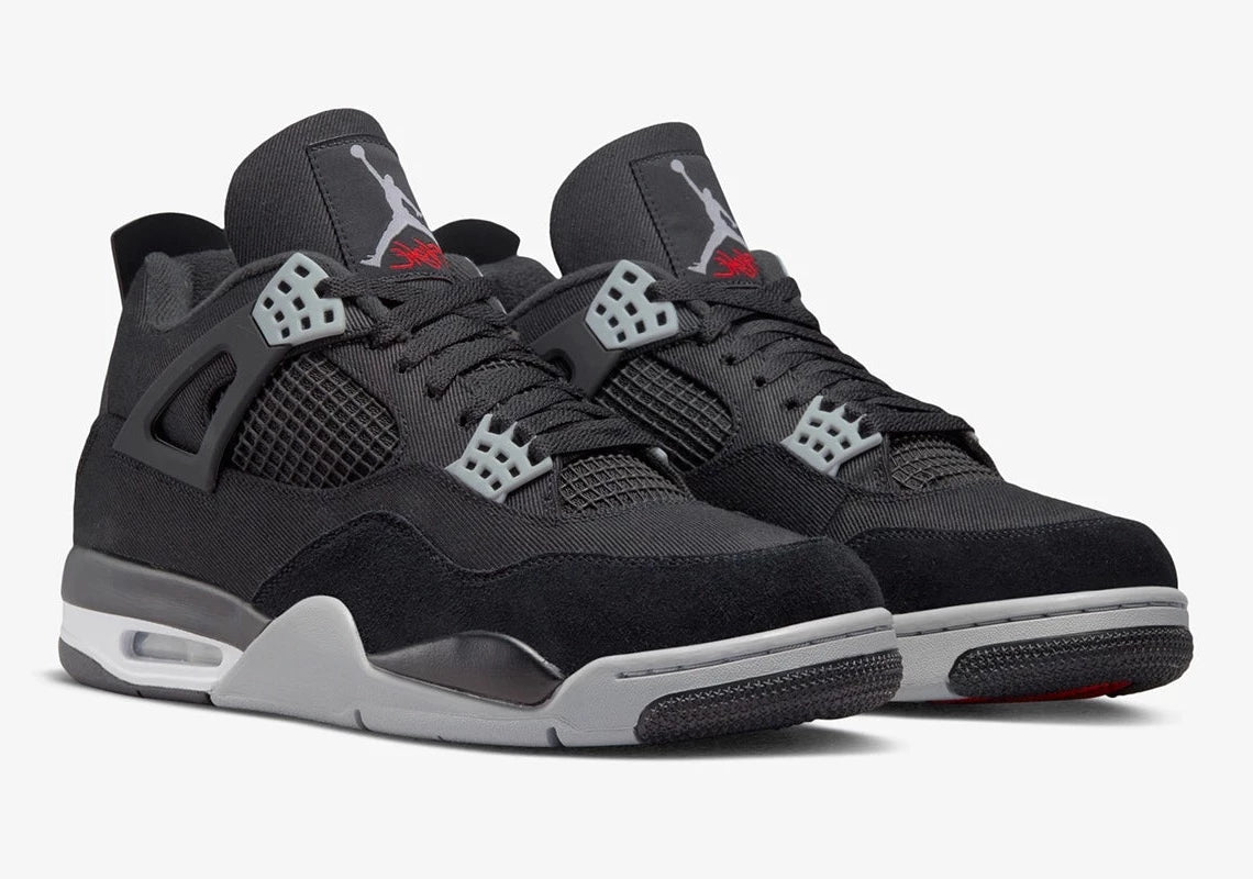 Air Jordan 4 Retro Black Canvas