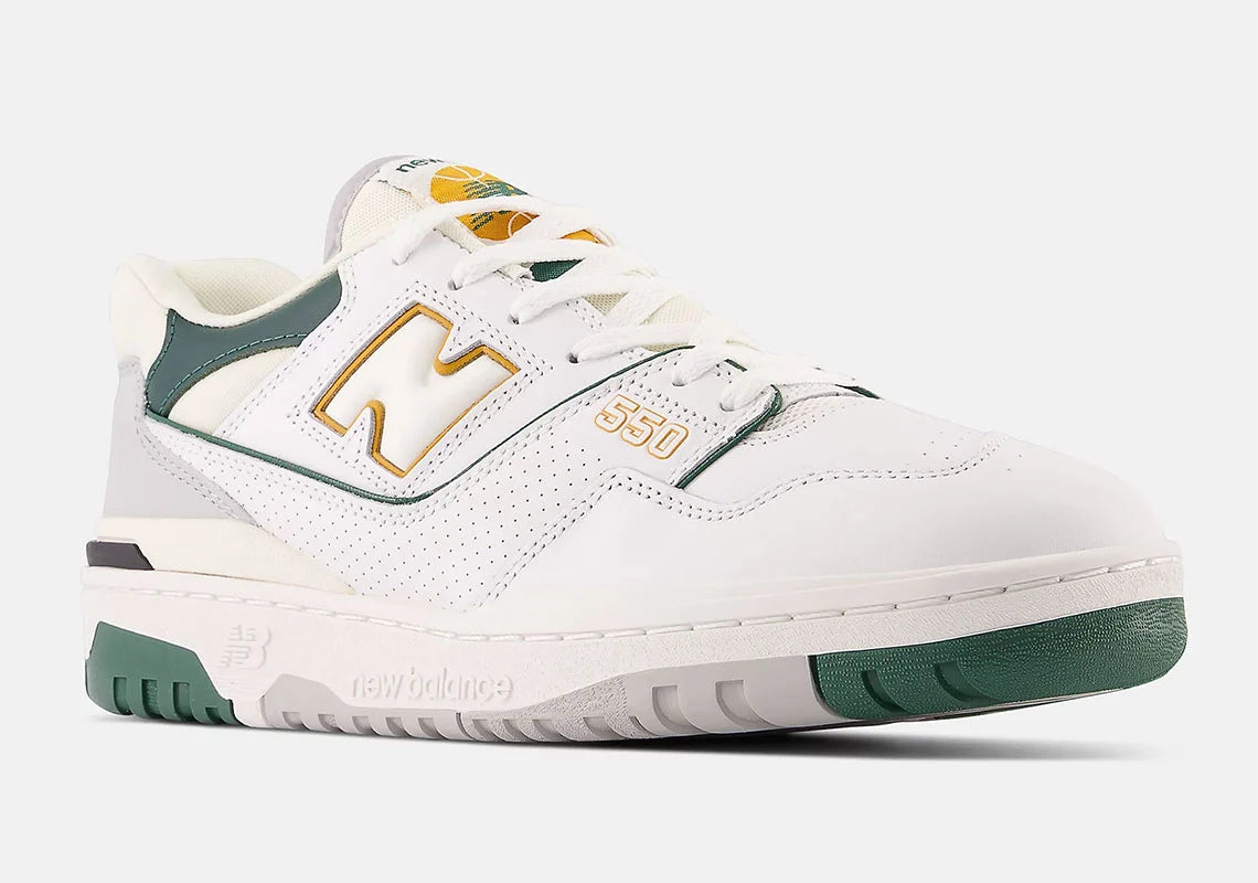 New Balance 550 White Nightwatch Green