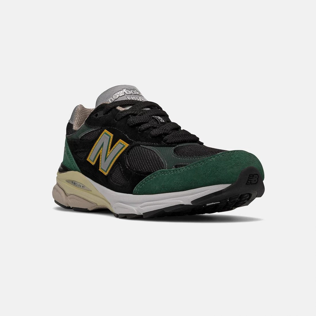 New Balance 990v3 Black Green Yellow