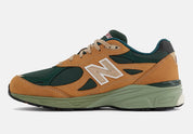 New Balance 990v3 MiUSA Tan Green