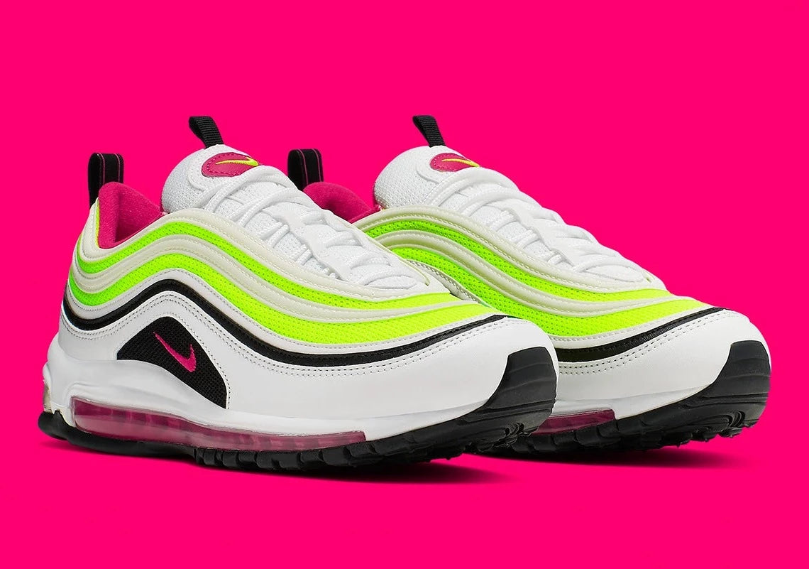 Nike - Air Max 97 White Black Volt Rush Pink