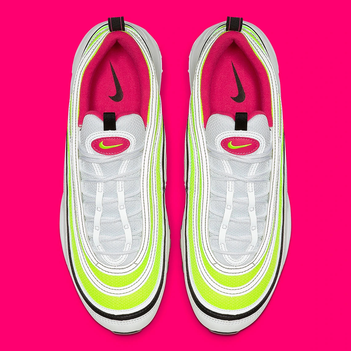 Nike - Air Max 97 White Black Volt Rush Pink