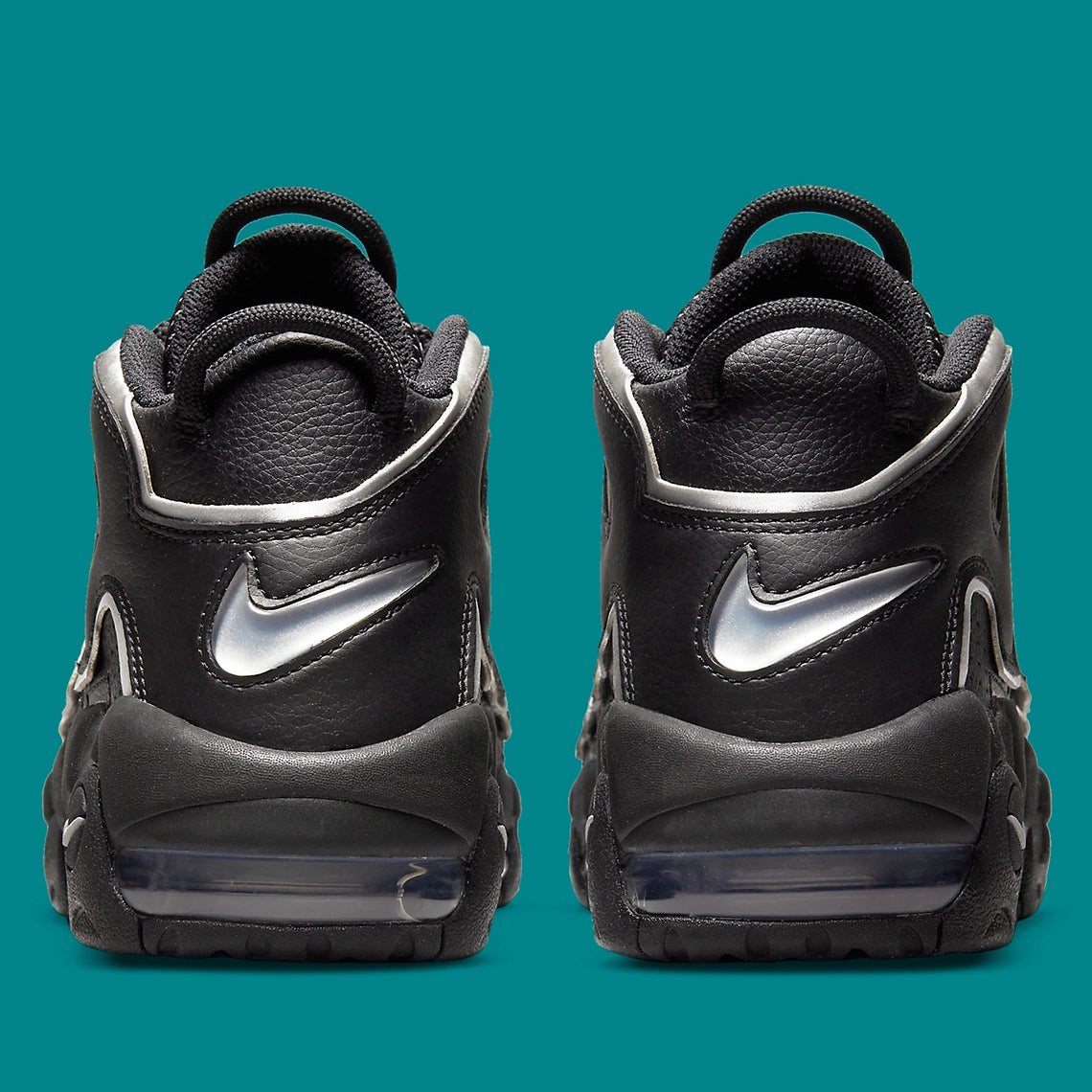 Nike Air More Uptempo Black Silver