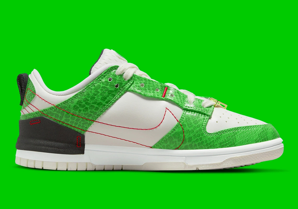 Nike Dunk Low Disrupt 2 Just Do It Snakeskin Green