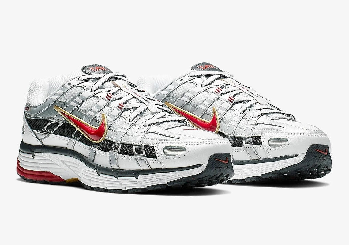 Nike P-6000 White Gold Red