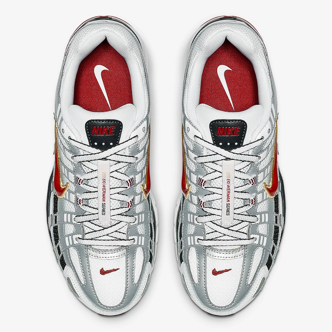 Nike P-6000 White Gold Red