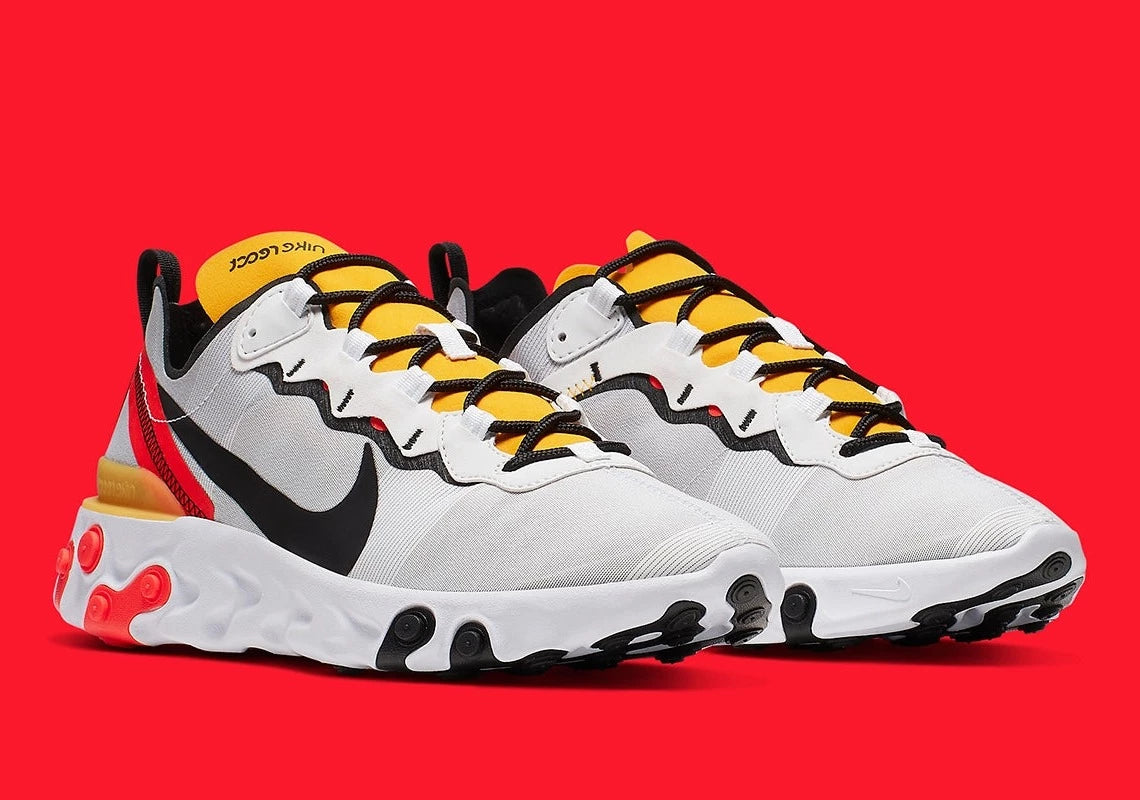 Nike - React Element 55 White Black Crimson Gold