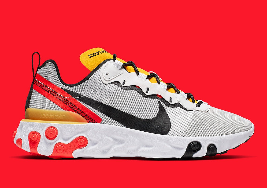 Nike - React Element 55 White Black Crimson Gold