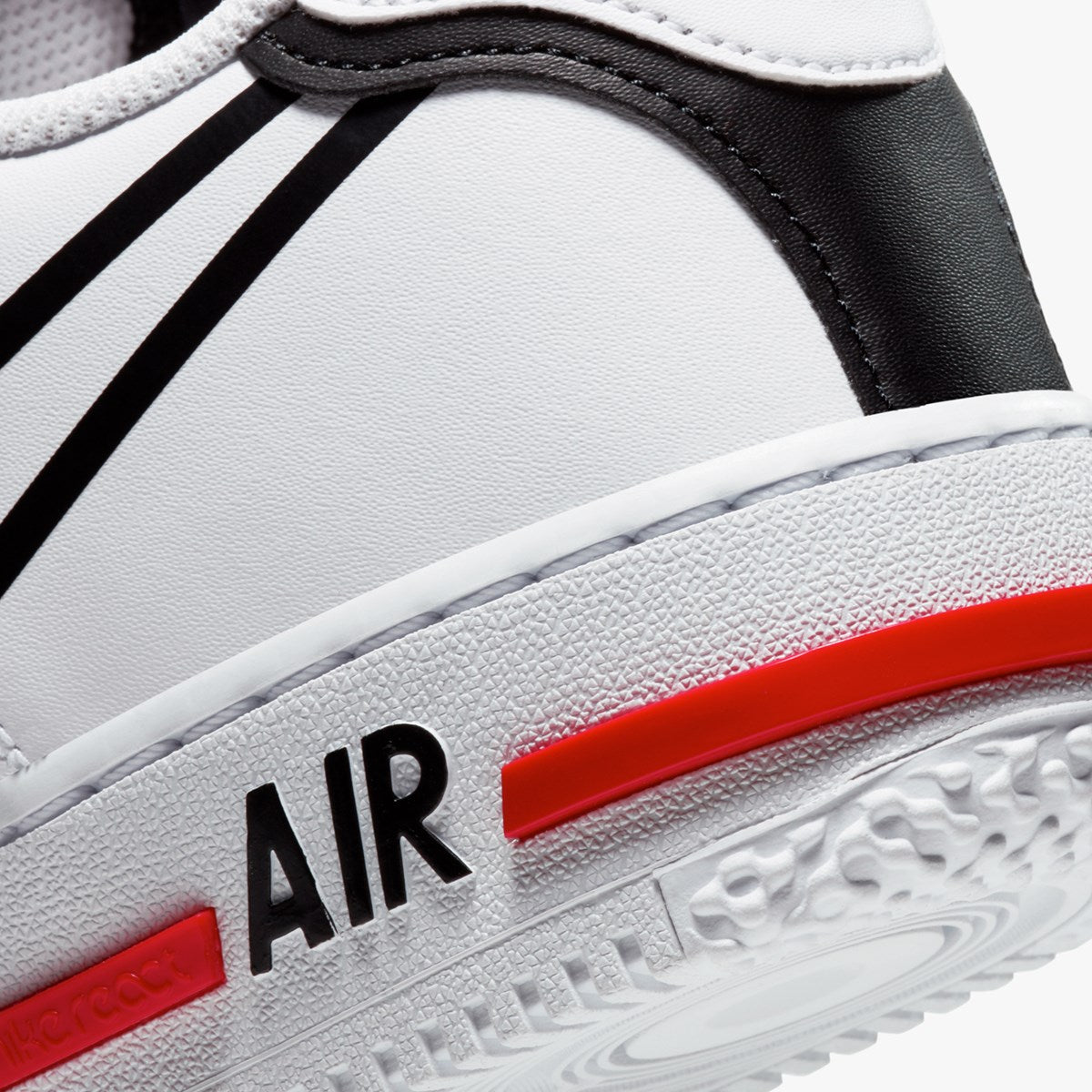 Nike - Air Force 1 React White Black Red