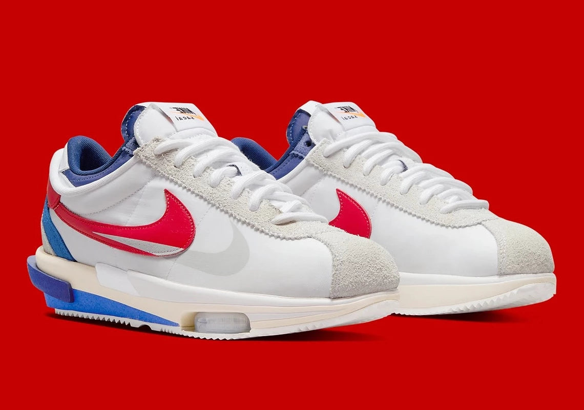 Nike Zoom Cortez SP sacai White University Red Blue