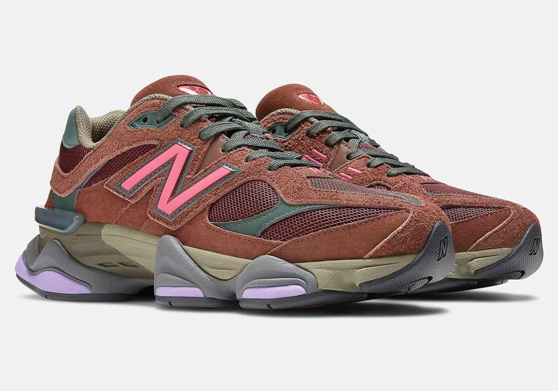 New Balance 9060 Rich Oak Burgundy