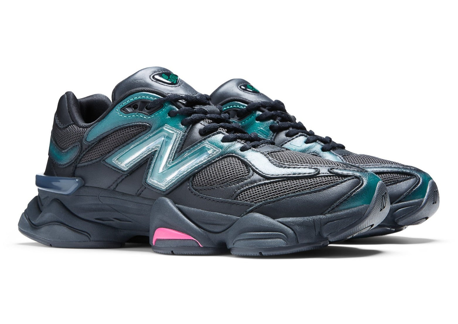 New Balance 9060 Mowalola Burglarwear Black Teal Pink